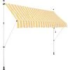 Strattore Auvent Rétractable / Manuel 250 X 120 Cm – Jaune/Blanc -Pergola Soldes 34038233 1