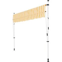 Strattore Auvent Rétractable / Manuel 350 X 120 Cm – Jaune/Blanc 11 Strattore Auvent Rétractable / Manuel 350 X 120 Cm – Jaune/Blanc -Pergola Soldes 34038243 5
