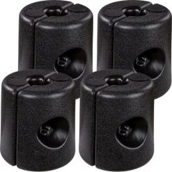INSTENT® Set De 4 Pieds Pour Tonnelle Avec Diamètre Rond 20-40mm, à Remplir à L'eau Ou Au Sable, Pour Pavillons, Gazebo, Chapiteaux, Tente De Jardin, 22 X 22 X 25 Cm, Couleur Noir