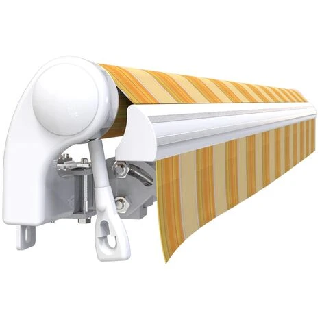 SUNNY INCH ® Store Banne Manuel Monobloc Pour Terrasse - Jaune Rayé - Longueur 2.5 M Et Largeur 2 M - Jaune Rayé 6 SUNNY INCH ® Store Banne Manuel Monobloc Pour Terrasse - Jaune Rayé - Longueur 2.5 M Et Largeur 2 M - Jaune Rayé – Image 4