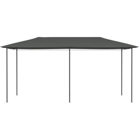 VidaXL Belvédère 3x6x2,6 M Anthracite 160 G/m² - Anthracite 4 VidaXL Belvédère 3x6x2,6 M Anthracite 160 G/m² - Anthracite – Image 2
