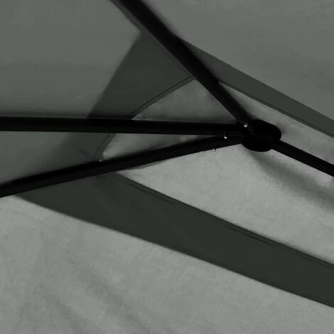 VidaXL Belvédère 3x6x2,6 M Anthracite 160 G/m² - Anthracite 5 VidaXL Belvédère 3x6x2,6 M Anthracite 160 G/m² - Anthracite – Image 3