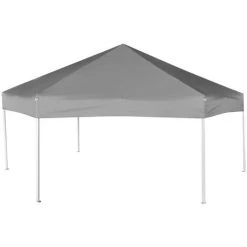 Chapiteau Hexagonal Avec 6 Parois Latérales 3,6x3,1 M Gris VidaXL -Pergola Soldes 3426580 4