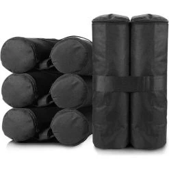 Kueatily Lot De 4 Sacs Poids Pour Pieds De Tonnelle - Pour Auvent De Tente, Parasol, Tonnelles D'ancrage, Trampolines (sable Non Inclus)