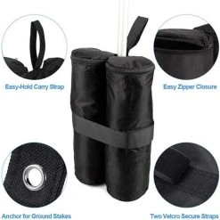 Kueatily Lot De 4 Sacs Poids Pour Pieds De Tonnelle - Pour Auvent De Tente, Parasol, Tonnelles D'ancrage, Trampolines (sable Non Inclus) 9 Kueatily Lot De 4 Sacs Poids Pour Pieds De Tonnelle - Pour Auvent De Tente, Parasol, Tonnelles D'ancrage, Trampolines (sable Non Inclus) -Pergola Soldes 34527329 3