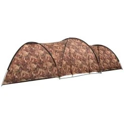 ASUPERMALL Tente Igloo De Camping 650x240x190 Cm 8 Personnes Camouflage -Pergola Soldes 34552883 4