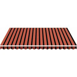 VidaXL Tissu De Remplacement Pour Auvent Orange Et Marron 4,5x3,5 M - Multicolore -Pergola Soldes 34695758 3
