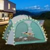 ML-DESIGN Pavillon événements Tente De Fête Tonelle De Jardin Avec éclairage LED 3,5x3,5m