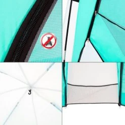 ML-DESIGN Pavillon événements Tente De Fête Tonelle De Jardin Avec éclairage LED 3,5x3,5m -Pergola Soldes 34825428 4