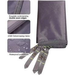 BETTERLIFE Tarre De Camping Imperméable De La Tente De Camping, 4 En 1 Empreinte De Tente Multifonctionnelle Pour Le Camping Randonnée Sur La Tache De Survie, Compact Léger (90 * 210 Cm) -Pergola Soldes 34835106 4