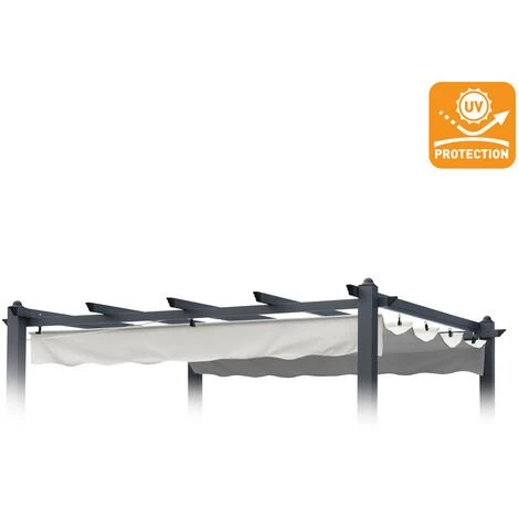 ELIOS PARASOLS Toile De Remplacement 230x230 Pour Toit De Tonnelle Avec Protection Uv 4 ELIOS PARASOLS Toile De Remplacement 230x230 Pour Toit De Tonnelle Avec Protection Uv – Image 2