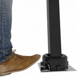 Auvent Manuel Rétractable Sur Pied 450x300 Cm Orange Et Marron VidaXL -Pergola Soldes 35098124 3