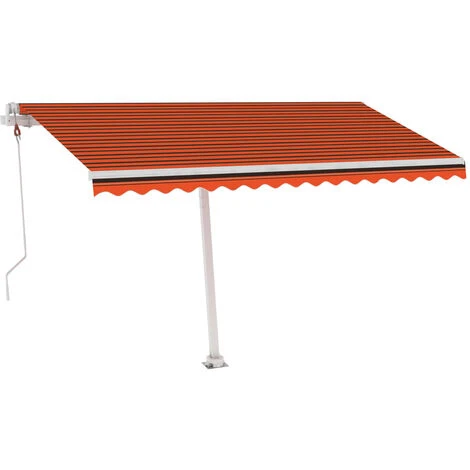 Auvent Automatique Sur Pied 450x300 Cm Orange/marron VidaXL 4 Auvent Automatique Sur Pied 450x300 Cm Orange/marron VidaXL – Image 2