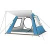 HAPPYSHOPPING Tente De Camping De Plage A Ouverture Rapide Entierement Automatique, Colle Argentee Bleu Ciel Version Basique 215*215*145cm - Colle Argentee Bleu Ciel Version Basique 215*215*145cm -Pergola Soldes 35126094 1