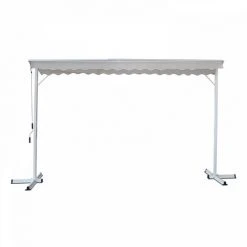 OVIALA Store Double Pente Avec Coffre 3 X 4 M Delgada - Ecru - Ecru -Pergola Soldes 3523280 5
