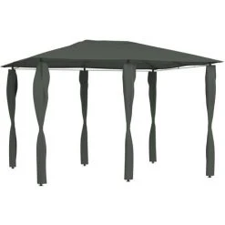 ASUPERMALL Belvedere Avec Paroi Laterale 3x4x2,6 M Anthracite 160 G/m²