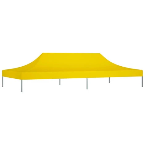 ASUPERMALL Toit De Tente De Reception 6x3 M Jaune 270 G/m² 4 ASUPERMALL Toit De Tente De Reception 6x3 M Jaune 270 G/m² – Image 2