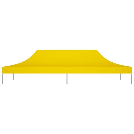 ASUPERMALL Toit De Tente De Reception 6x3 M Jaune 270 G/m² 5 ASUPERMALL Toit De Tente De Reception 6x3 M Jaune 270 G/m² – Image 3