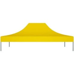 ASUPERMALL Toit De Tente De Reception 4,5x3 M Jaune 270 G/m² -Pergola Soldes 35499858 3