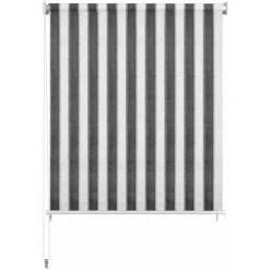 ASUPERMALL Store Roulant D'exterieur 180x230 Cm Rayures Anthracite / Blanc 9 ASUPERMALL Store Roulant D'exterieur 180x230 Cm Rayures Anthracite / Blanc -Pergola Soldes 35500538 3