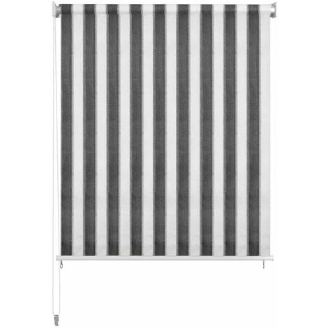ASUPERMALL Store Roulant D'exterieur 180x230 Cm Rayures Anthracite / Blanc 5 ASUPERMALL Store Roulant D'exterieur 180x230 Cm Rayures Anthracite / Blanc – Image 3