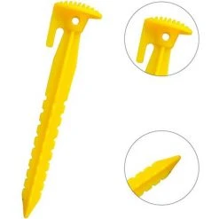 AIDUCHO Piquet Tente Plastique, 20 Pièces Piquets Camping Durables Plastique, Clous Tente Plastique, Visser Piquets Tente, Clous Tente D'extérieur, Piquets Camping Auvent, Pour Fixer Tentes, Auvents, Fleurs -Pergola Soldes 35679340 5