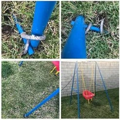 AIDUCHO Lot De 8 Piquets De Tente En Acier Galvanisé,piquets De Fixation Avec Crochet En J, 12 Pouces Agrafes Pour Aménagement Paysager, Trampoline Auvent Ancrage Au Sol En Acier Très Résistant. -Pergola Soldes 35679410 4