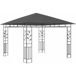VidaXL Tonnelle Avec Moustiquaire Et Lumières LED 3x3x2,73m Anthracite - Anthracite 11 VidaXL Tonnelle Avec Moustiquaire Et Lumières LED 3x3x2,73m Anthracite - Anthracite -Pergola Soldes 35814018 5