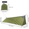 DIYOZZY Camping Sac De Couchage Tente Super Légère Avec Canopée Vert 1 DIYOZZY Camping Sac De Couchage Tente Super Légère Avec Canopée Vert -Pergola Soldes 35819061 1