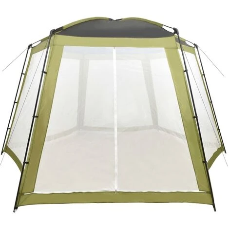 VidaXL Tente De Piscine Tissu 500x433x250 Cm Vert 4 VidaXL Tente De Piscine Tissu 500x433x250 Cm Vert – Image 2