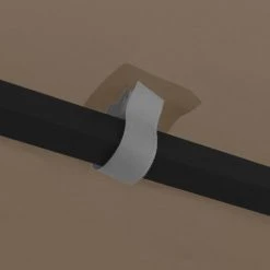 VidaXL Tonnelle Avec Guirlande Lumineuse à LED 3x3 M Taupe - Taupe -Pergola Soldes 35894033 5