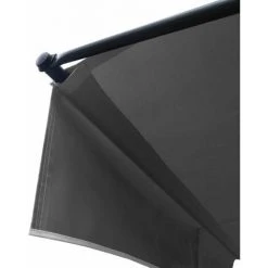 HAPPY GARDEN Store Banne Pour Balcon CHENE 3 × 1,2m - Toile Grise Et Structure Grise - Gris -Pergola Soldes 36355813 5