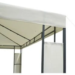 Tonnelle 4x3 2,7H Beige LED BREEZE Très Stable Imperméable, 100% Acier Thermolaqué - Tonnelle De Jardin 3x4m - Pavillon BREEZE De BRAST -Pergola Soldes 36407561 2