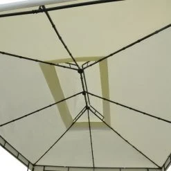 Tonnelle 4x3 2,7H Beige LED BREEZE Très Stable Imperméable, 100% Acier Thermolaqué - Tonnelle De Jardin 3x4m - Pavillon BREEZE De BRAST -Pergola Soldes 36407561 3
