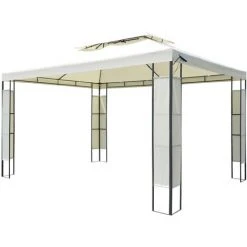 Tonnelle 4x3 2,7H Beige LED BREEZE Très Stable Imperméable, 100% Acier Thermolaqué - Tonnelle De Jardin 3x4m - Pavillon BREEZE De BRAST -Pergola Soldes 36407561 4