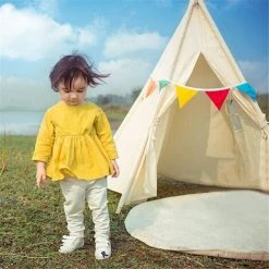 Tente Blanche Portable Pour Enfants Playhouse Sleeping Dome Tipi Pour Enfants à L'intérieur/à L'extérieur Coxolo -Pergola Soldes 36489145 5