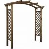 Jardipolys Pergola AKÉBIA - Arc - Teintée Marron - L. 220 X P. 80 X H. 228 Cm 2 Jardipolys Pergola AKÉBIA - Arc - Teintée Marron - L. 220 X P. 80 X H. 228 Cm -Pergola Soldes 36599092 1