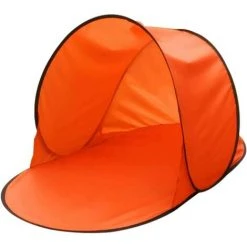 BRIDAY Tente De Plage Anti UV, Abri De Plage Pour Bébés Intégré, Tente Escamotable Instantanée Avec Protection Solaire UV UPF 50+ Pour 1 Personnes Orange