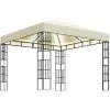 ASUPERMALL Tonnelle Avec Guirlande Lumineuse 3x3 M Creme -Pergola Soldes 36746671 1