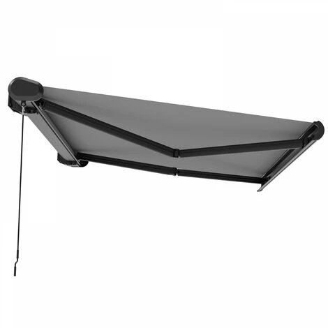 OVIALA Store Banne Coffre Integral Aluminium Gris 3x2.5m - Gris 6 OVIALA Store Banne Coffre Integral Aluminium Gris 3x2.5m - Gris – Image 4