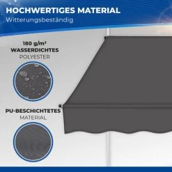 Tillvex Store Banne Manuel Gris 150cm Rétractable Avec Manivelle Pour Le Balcon | Marquise De Terrasse Sans Percement | Marquise Soleil De Balcon Auvent Téléscopique 9 Tillvex Store Banne Manuel Gris 150cm Rétractable Avec Manivelle Pour Le Balcon | Marquise De Terrasse Sans Percement | Marquise Soleil De Balcon Auvent Téléscopique -Pergola Soldes 36870724 3