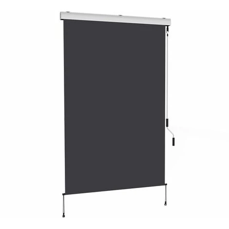 SUNNY INCH ® Store Vertical Enrouleur Extérieur Pour Terrasse Ou Balcon - Blanc Laqué - Gris Anthracite - 1,4 X 2,5 M - Gris Anthracite 5 SUNNY INCH ® Store Vertical Enrouleur Extérieur Pour Terrasse Ou Balcon - Blanc Laqué - Gris Anthracite - 1,4 X 2,5 M - Gris Anthracite – Image 3