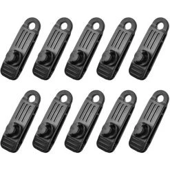 DONTODENT 10Pcs Clips De Bâche Renforcés Coupe-Vent, Clip De Tente En Plastique De Camping, Pince à Bâche, Pince Pour Tente, Accessoires De Tente D'Extérieur Pour Tente Voiture, Bâche, Auvents, Camping 9 DONTODENT 10Pcs Clips De Bâche Renforcés Coupe-Vent, Clip De Tente En Plastique De Camping, Pince à Bâche, Pince Pour Tente, Accessoires De Tente D'Extérieur Pour Tente Voiture, Bâche, Auvents, Camping -Pergola Soldes 36984236 4