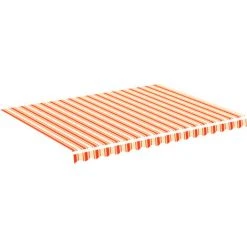 VidaXL Tissu De Remplacement Pour Auvent Jaune Et Orange 4x3 M - Jaune -Pergola Soldes 37035259 2