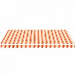 VidaXL Tissu De Remplacement Pour Auvent Jaune Et Orange 4x3 M - Jaune -Pergola Soldes 37035259 3
