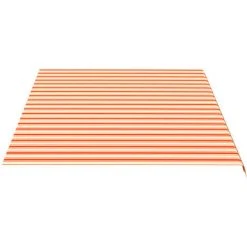 VidaXL Tissu De Remplacement Pour Auvent Jaune Et Orange 5x3,5 M - Jaune -Pergola Soldes 37035272 4