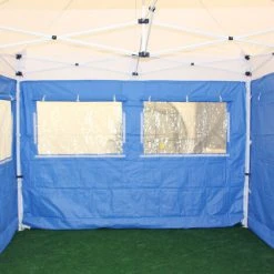 INTEROUGE Cote Bache 2 Fenetres Avec Rideau 3M - Polyester 300G/M² - Unite -Pergola Soldes 37154641 3