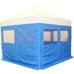 INTEROUGE Cote Bache 2 Fenetres Avec Rideau 3M - Polyester 300G/M² - Unite -Pergola Soldes 37154641 5