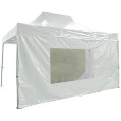 INTEROUGE Bâche 4,5m Pvc 520g/m² Avec Fenêtre Noir