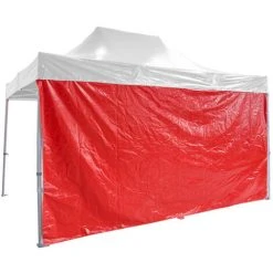INTEROUGE Cote Bache Pleine 4M Pvc 520G/M², Rouge - Rouge